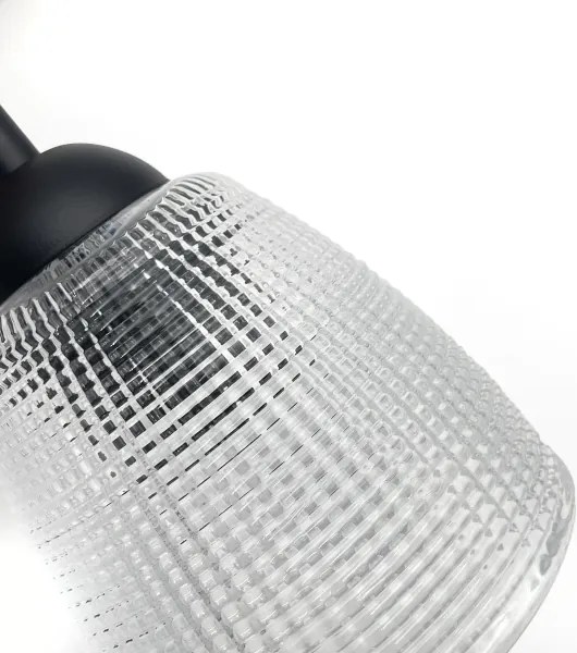 Lampadario a sospensione con cavo LEANDRA 3xE27/15W/230V rovere/nero