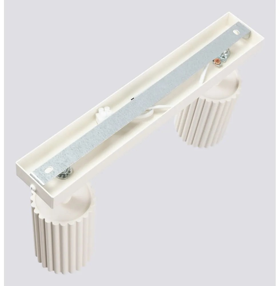 Faretto color crema 6,5x30 cm Gleam – Sollux