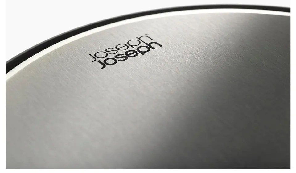 Cestino per la spazzatura nero opaco in metallo con pedale 30 l Arc – Joseph Joseph