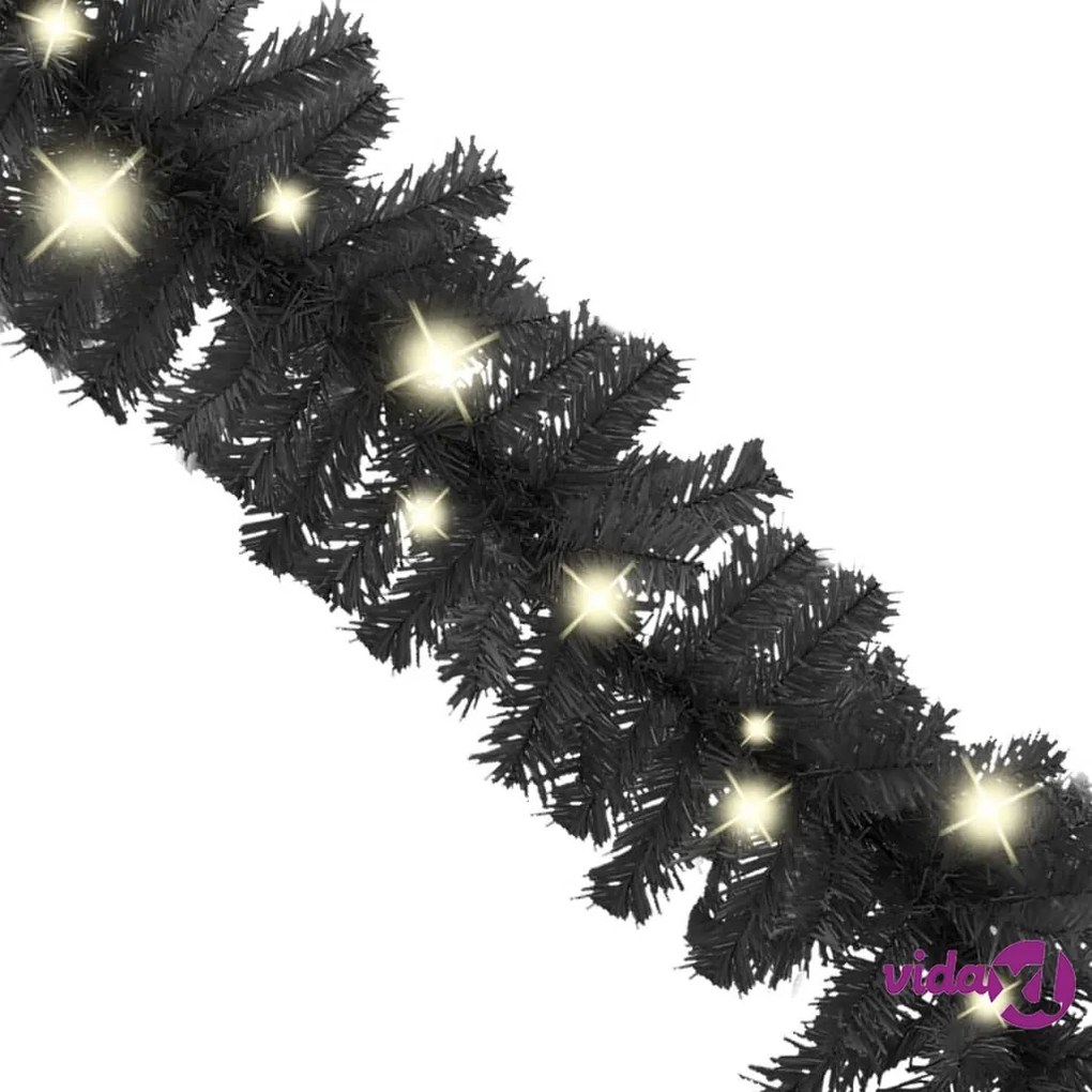 vidaXL Ghirlanda Natalizia con Luci a LED 5 m Nera