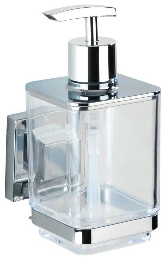 Set di accessori da bagno autoportanti color argento in plastica lucido Quadro - Wenko