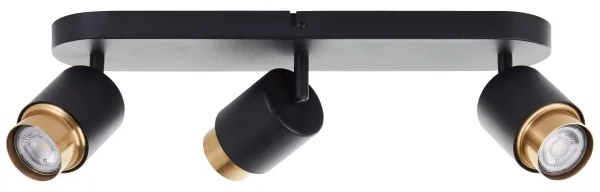 Brilliant - Faretto LED COVELO 3xGU10/5W/230V nero/oro