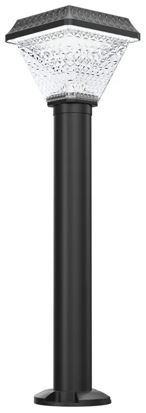 Paletto Solare da Giardino 60 cm, IP65 300 lumen, con Telecomando Colore Bianco Naturale 4.000K