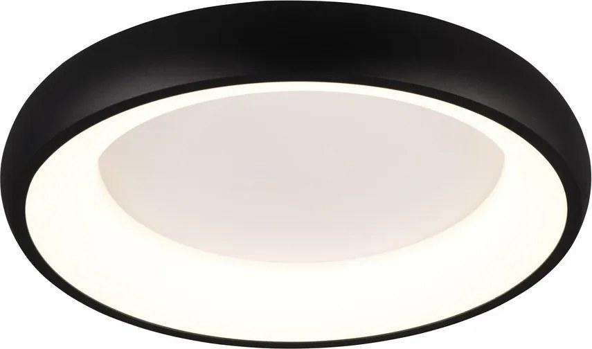 Plafoniera a LED dimmerabile nera Cardona - Trio