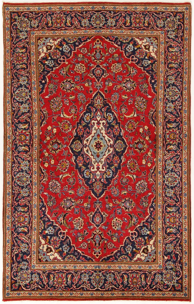 Kashan Tappeto persiano 140x220 (Iran) Annodato A Mano