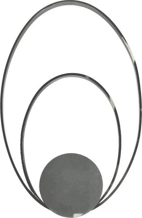 Plafoniera LED Bea cromo IP20 bianco naturale, 2500 lumen NOVECENTO