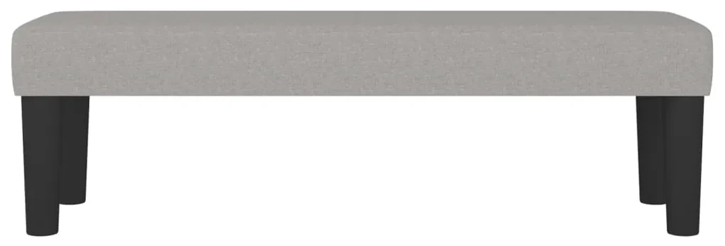Panca grigio chiaro 100x30x30 cm in tessuto