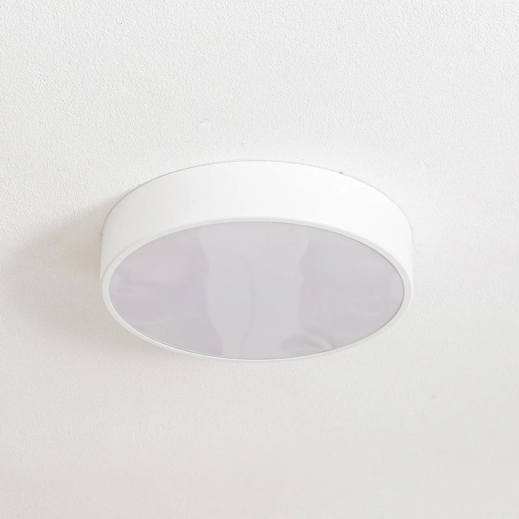 Plafoniera Cleo 400 TEMAR LIGHTING, dimmerabile, Bianco / Opale, Soggiorno / Sala da pranzo, Metallo, Moderno, Plafoniera