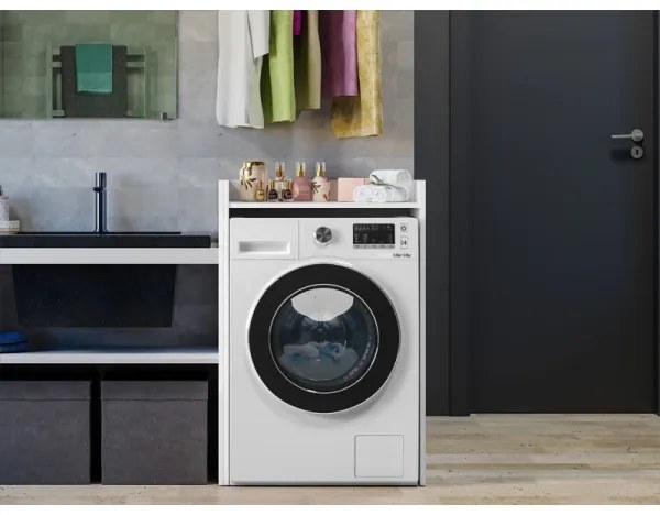Mobile per lavatrice POLA 98x64 cm bianco