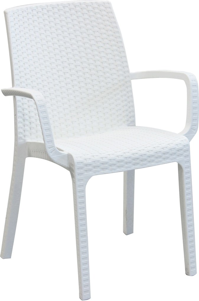 ALMA - poltrona da giardino impilabile in wicker stampato