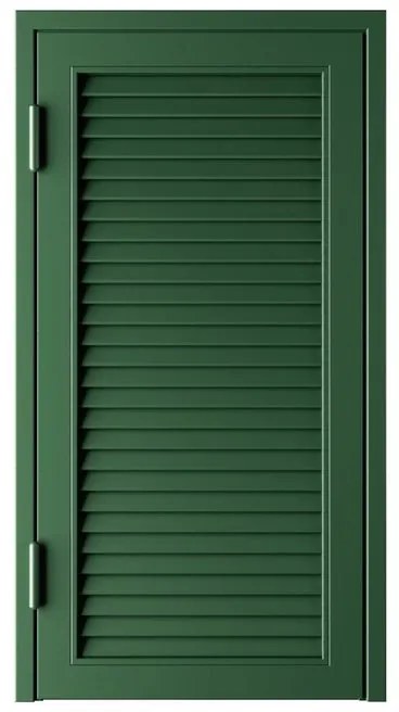 Persiana blindata  anta Vesta in ferro L 80 x H 155 cm verde