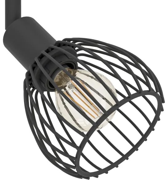 Eglo 901042 - Faretto SONNINO 4xE14/40W/230V nero