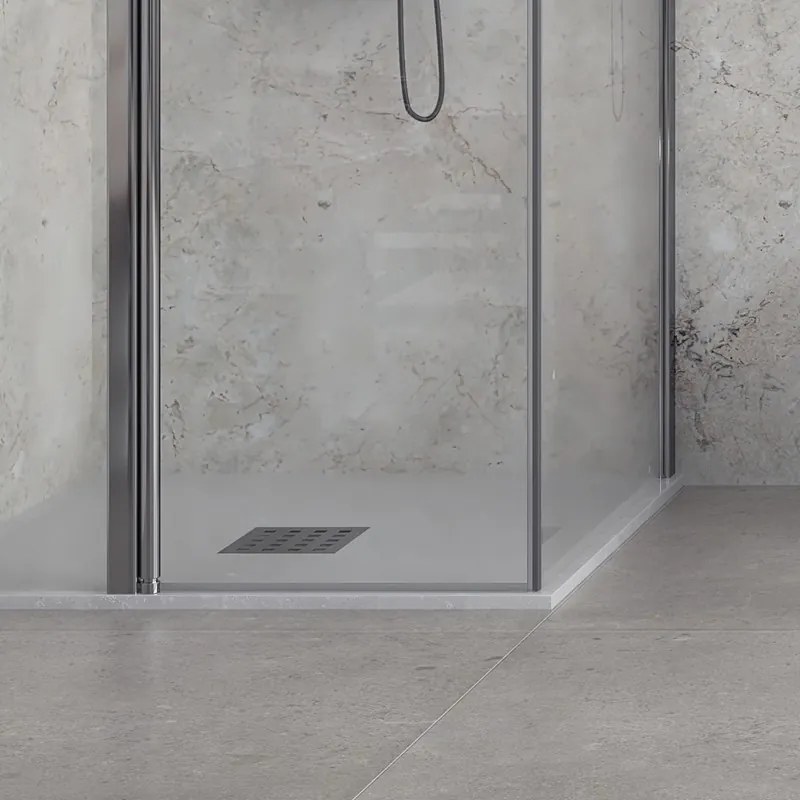 Kamalu - Cabina doccia 70x100 battente 70 e fisso | KPX2800