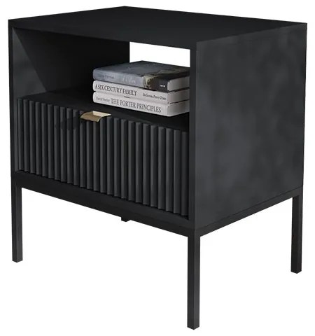 Comodino NOVA 56x54 cm nero