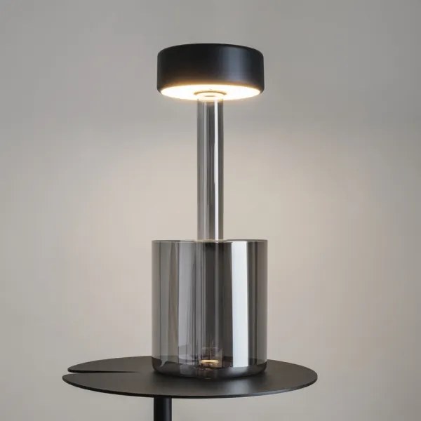 Maytoni MOD229TL-L3B3K3 - Lampada da tavolo LED dimmerabile 3W/5V nero/grigio