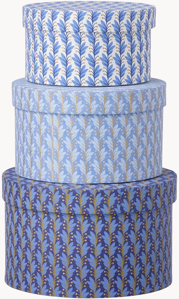Set di 3 scatole decorative fatte a mano Naya