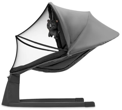 KINDERKRAFT - Altalena per bambini con melodia 2in1 LUMI 4xAAA grigio scuro