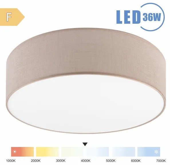 Brilagi - Plafoniera LED SIRIJA LED/36W/230V diametro 45 cm beige