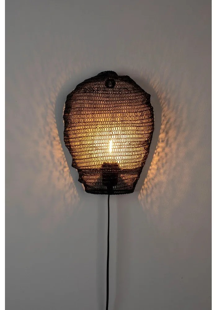 Lampada da parete nera Lena - White Label