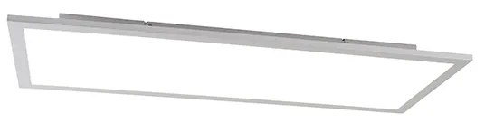 Plafoniera moderna in acciaio con LED integrato 80 cm - Liv