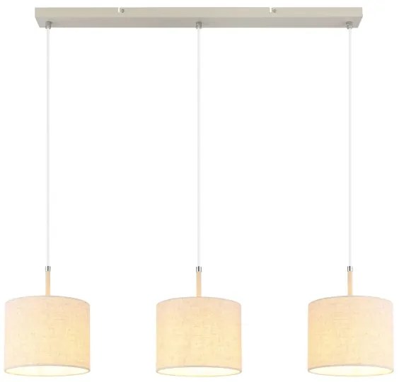 Globo 15968-3H - Lampadario sospeso con cavo DELEON 3xE27/40W/230V