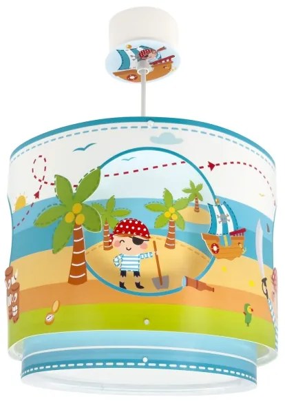 Dalber 60652 - Lampadario per bambini PIRATA ISLAND 1xE27/15W/230V