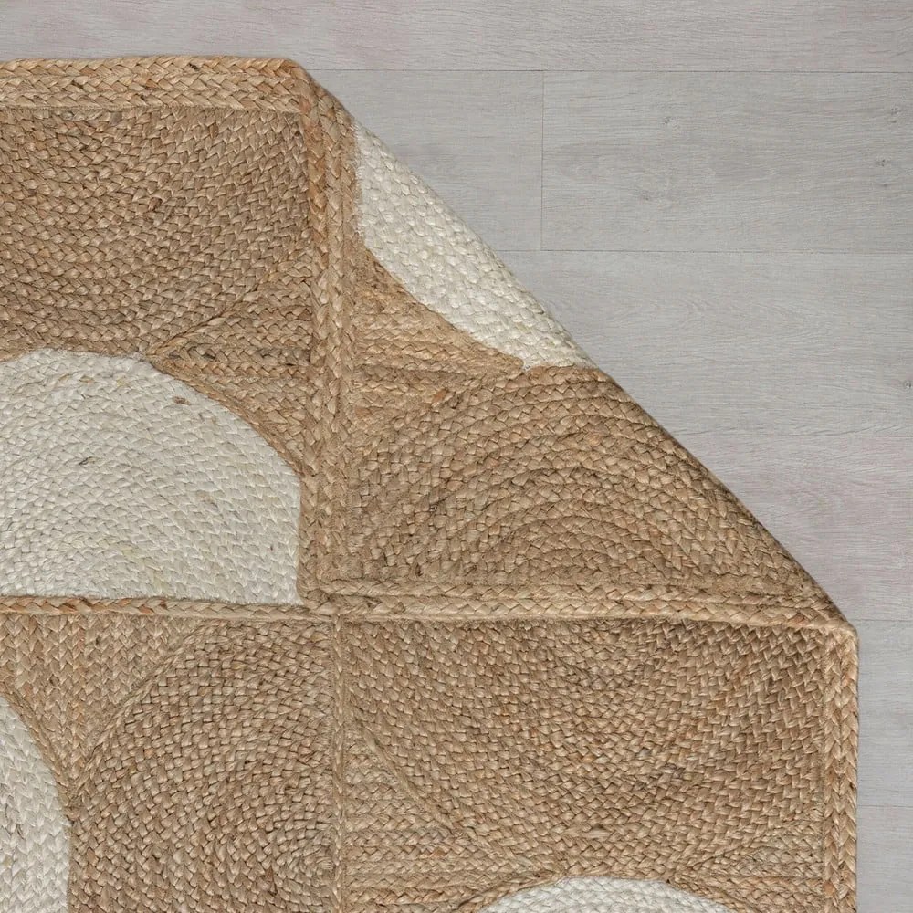 Tappeto di colore naturale/avorio in iuta tessuto a mano 200x290 cm Eclipse – Flair Rugs
