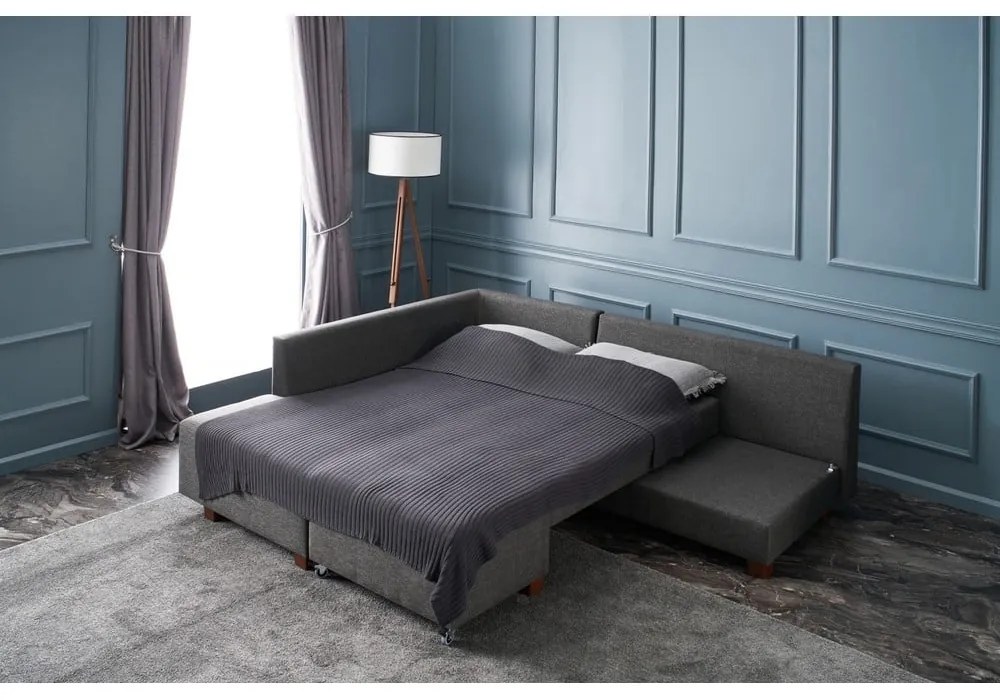 Divano angolare grigio scuro (angolo sinistro) Manama - Balcab Home