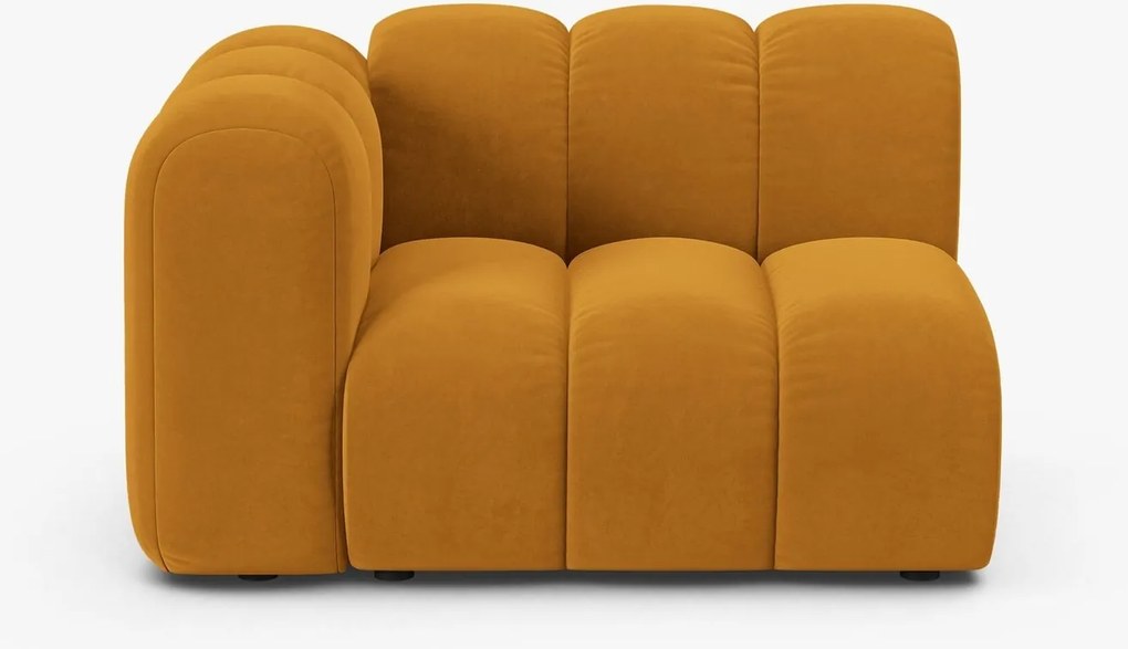 Modulo Lupine 1 posto con bracciolo in velluto Venus – L115 cm