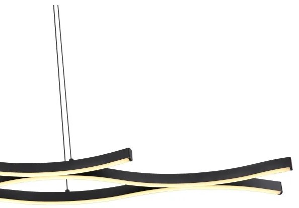 Globo 67206H - Lampadario LED a sospensione con filo GERONIMO LED/35W/230V nero