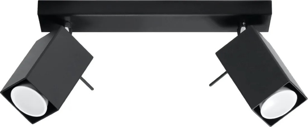 Plafoniera da Soffitto 2xGU10 MERIDA 2 Orientabile in Acciaio