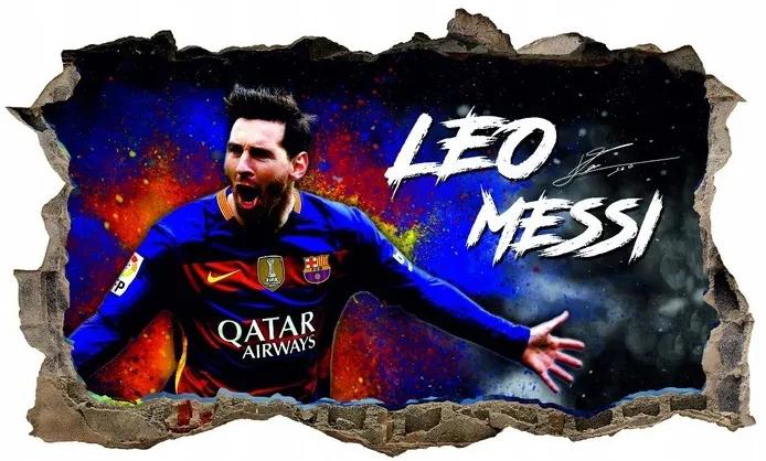 Adesivo murale 3D - Lionel Messi 47x77 cm