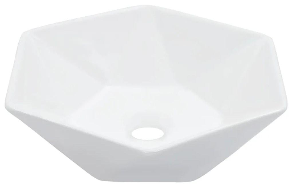 Lavandino 41x36,5x12 cm in Ceramica Bianco