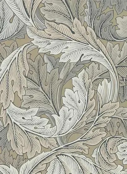 Tapete Acanthus von Morris & Co. - Manilla/ Stone