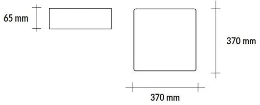 PEGASO Plafoniera LED quadrata bianca 24W CCT regolabile