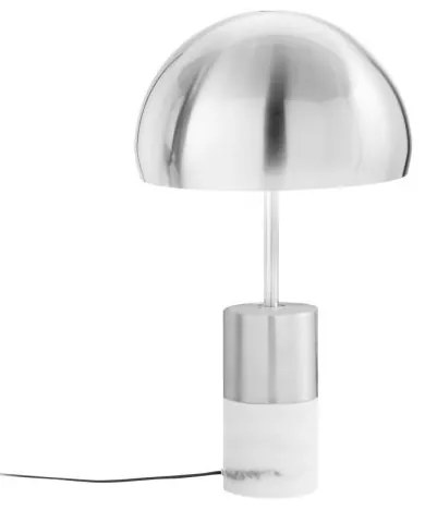 Lampada da tavolo igea nickel con marmo 2xe14 30x30x51,5cm i-igea-l...