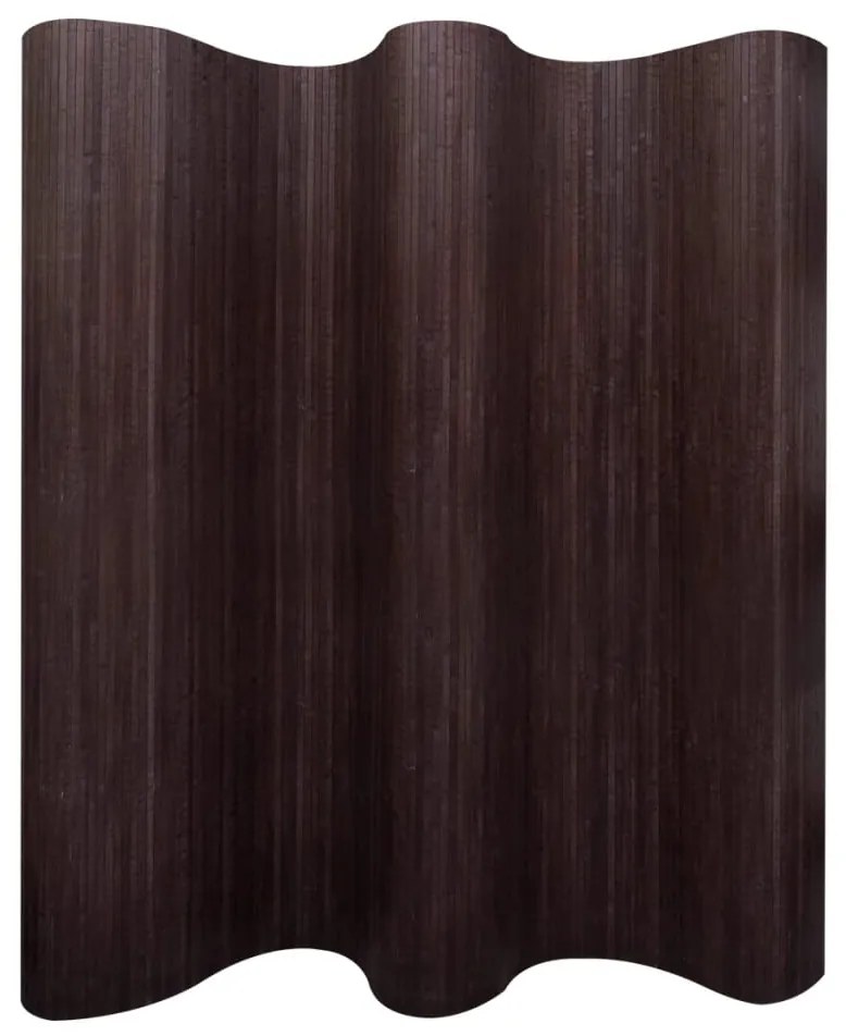 Pannello Divisore Per La Stanza Bambù Marrone Scuro 250x165 Cm /