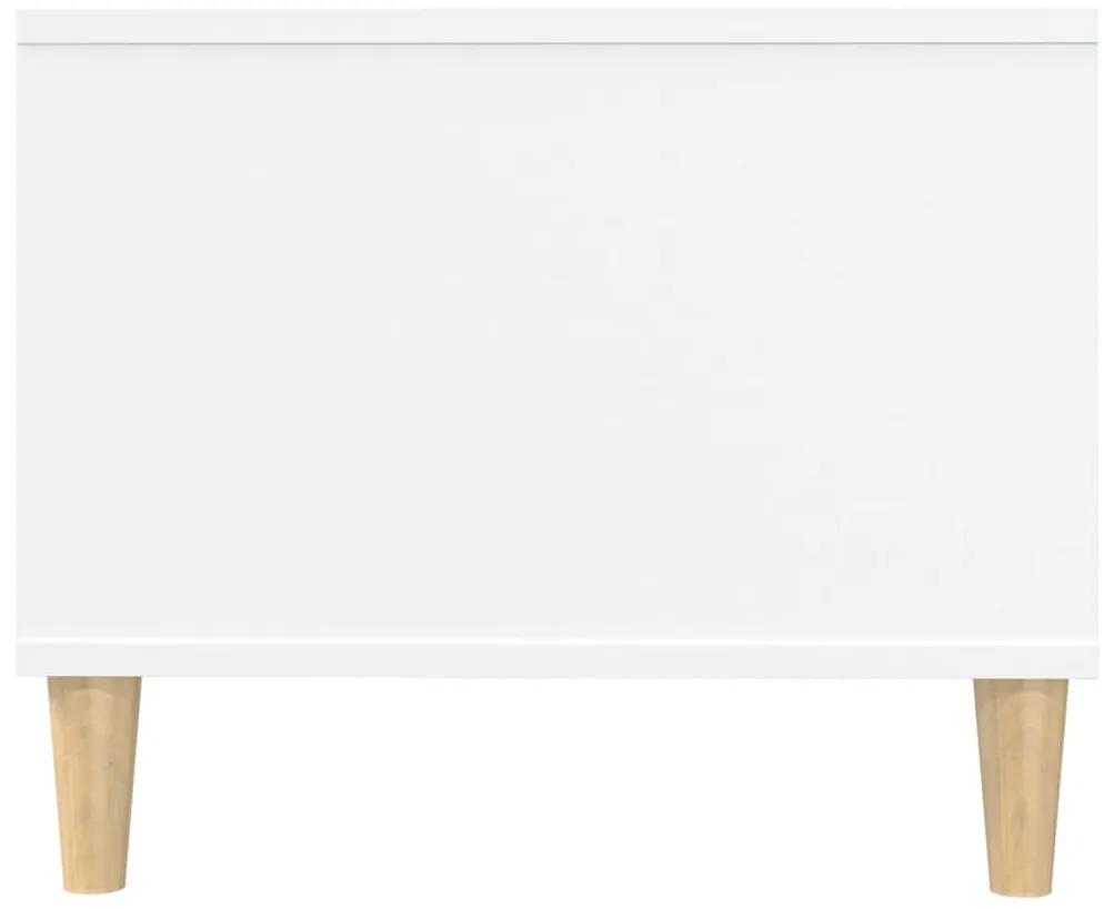Tavolino da salotto bianco 102x50x40 cm in legno multistrato