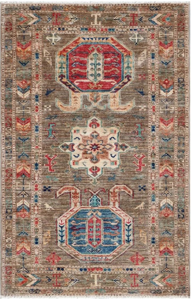 Kazak Tappeto 80x120 (Pakistan) Annodato A Mano