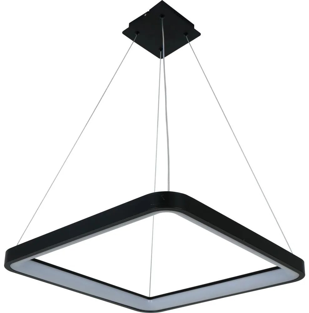 Brilagi - Lampada LED dimmerabile a sospensione su cavo FALCON SLIM LED/50W/230V 50x50 cm nero + telecomando
