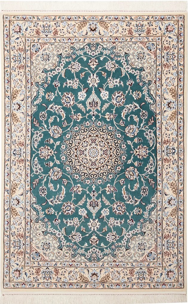 Nain Tappeto 150 x 100 (Iran) Annodato A Mano