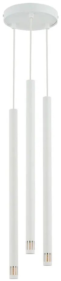 Lampadario su filo STALACTITE LASER 3xG9/3W/230V bianco