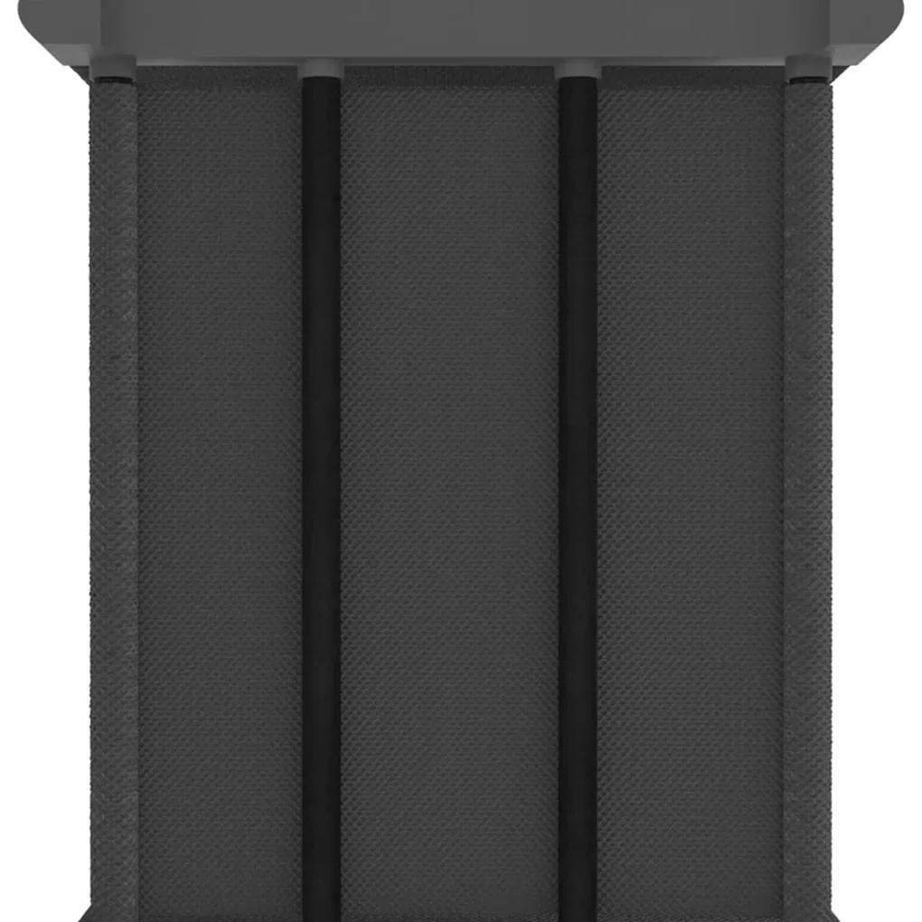Mensola con 4 vani a cubo e scatole grigia 69x30x72,5cm tessuto