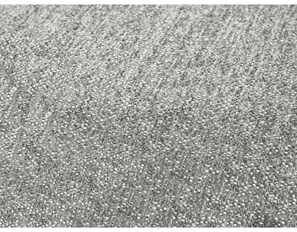 Divano angolare grigio chiaro allungabile e con contenitore (penisola a destra/a U) con rivestimento in ciniglia Everest – Bobochic Paris