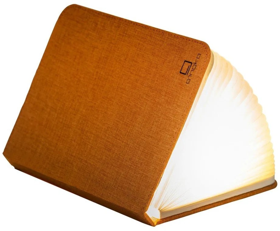 Decorazione luminosa arancione con ricarica USB Booklight – Gingko