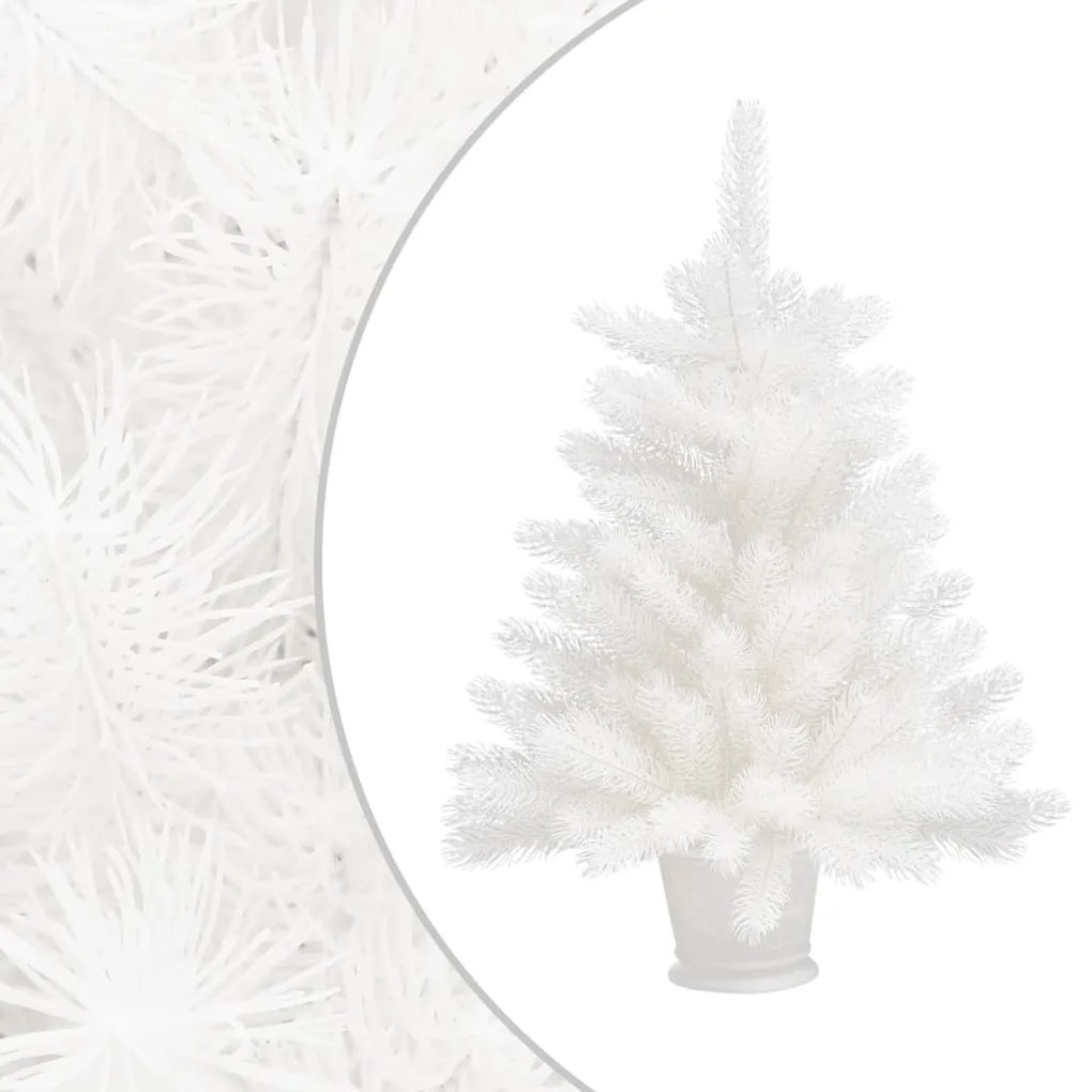 Albero di Natale Artificiale con Aghi Realistici Bianco, 65 cm