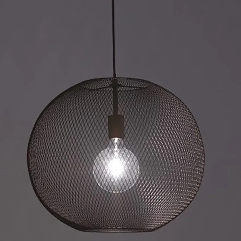 Lampadario Design Esedra nero paralume nero E27 Ø50cm LUCE AMBIENTE DESIGN