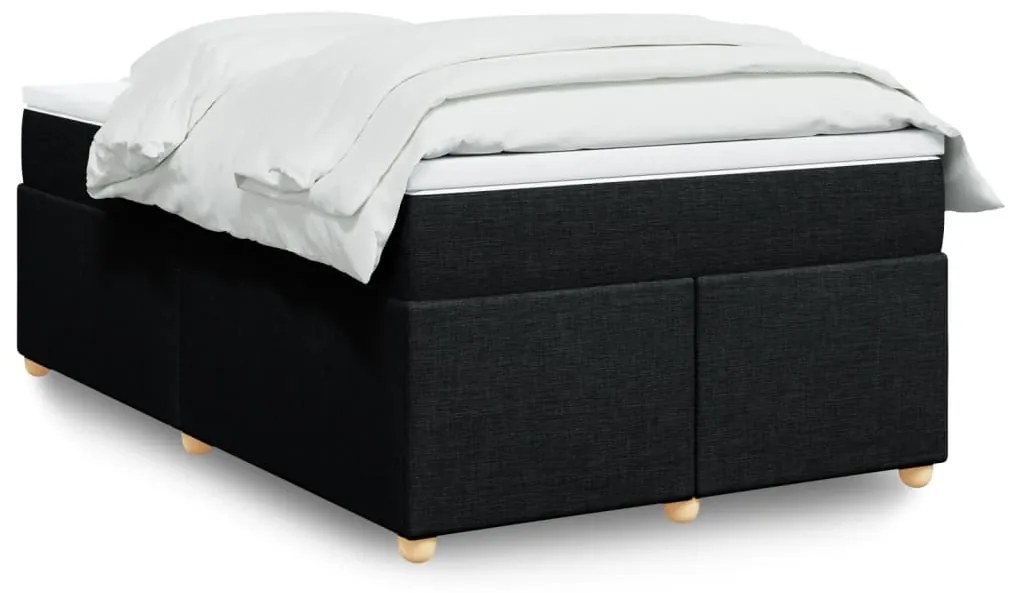 Giroletto A Molle Con Materasso Nero 120x190 Cm İn Tessuto /