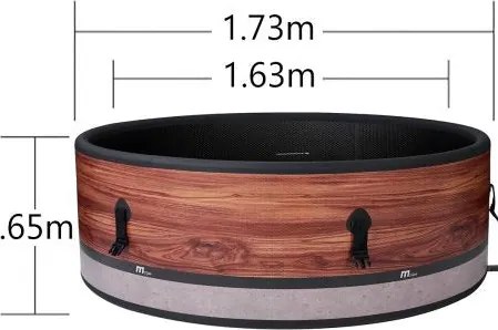 Vasca Idromassaggio da Esterno Spa Riscaldata 173x173x65 cm 6 Posti Wi-Fi Duet Diva Smart...