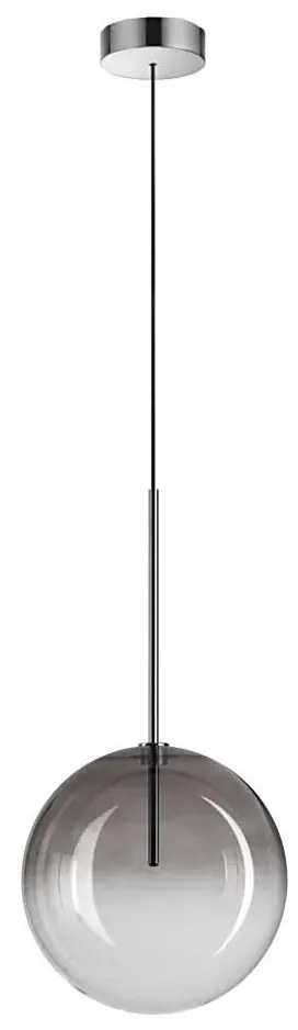 Ideal Lux - Lampadario LED a sospensione con filo EQUINOXE 1xG4/2W/230V diametro 25 cm cromo/fumé